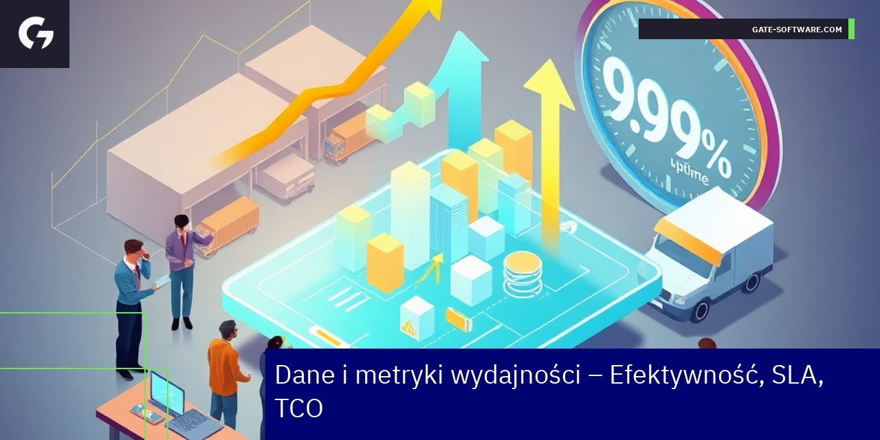 Wykresy i liczby wydajności firmy Gate-Software