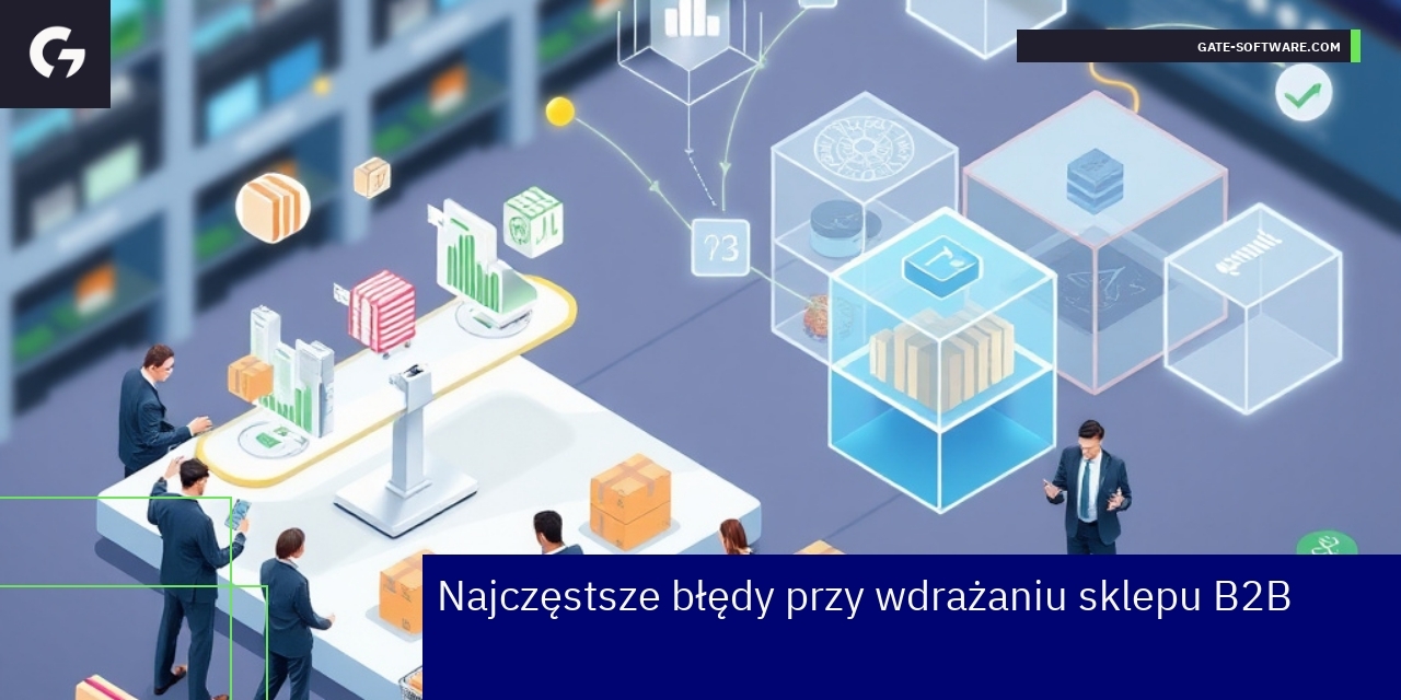 Schemat błędów wdrożenia sklepu B2B na rynku biznesowym