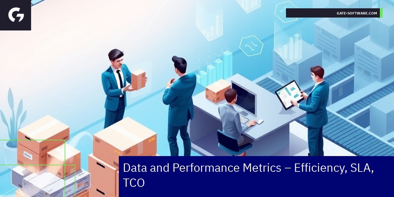 Graph showing B2B project efficiency and SLA metrics