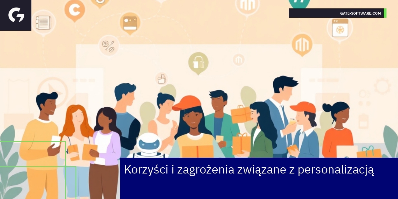 Schemat korzyści i zagrożeń personalizacji e-commerce
