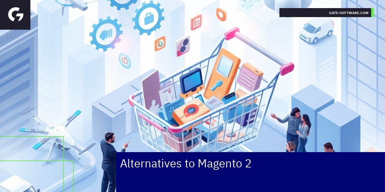 Graph showing Magento 2 alternative platform overview