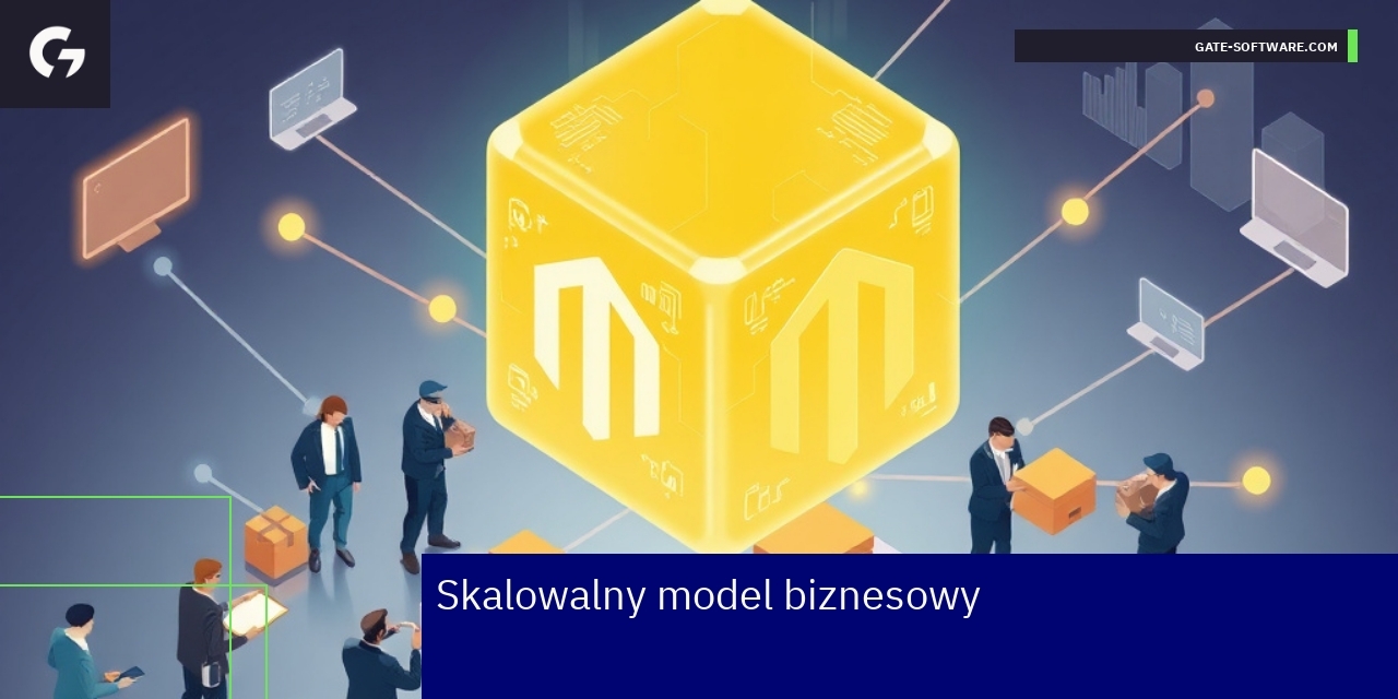 Schemat skalowania biznesu B2B i technologii Magento 2