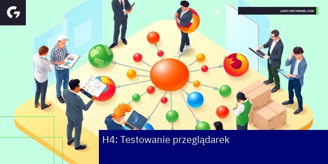 Ikony popularnych przeglądarek na tle ekranu komputera