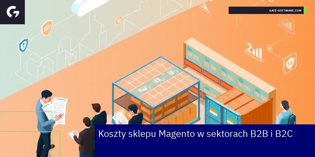 Schemat porównania kosztów Magento B2B i B2C