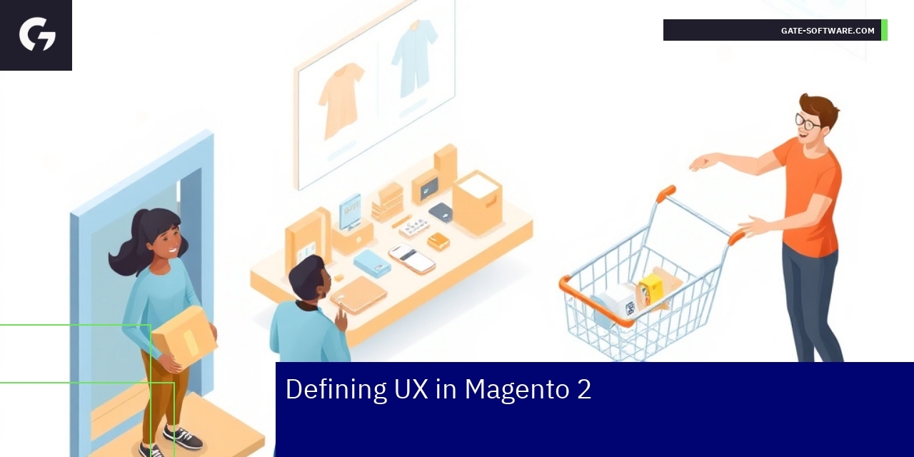 User experience design elements on Magento 2 e-commerce site
