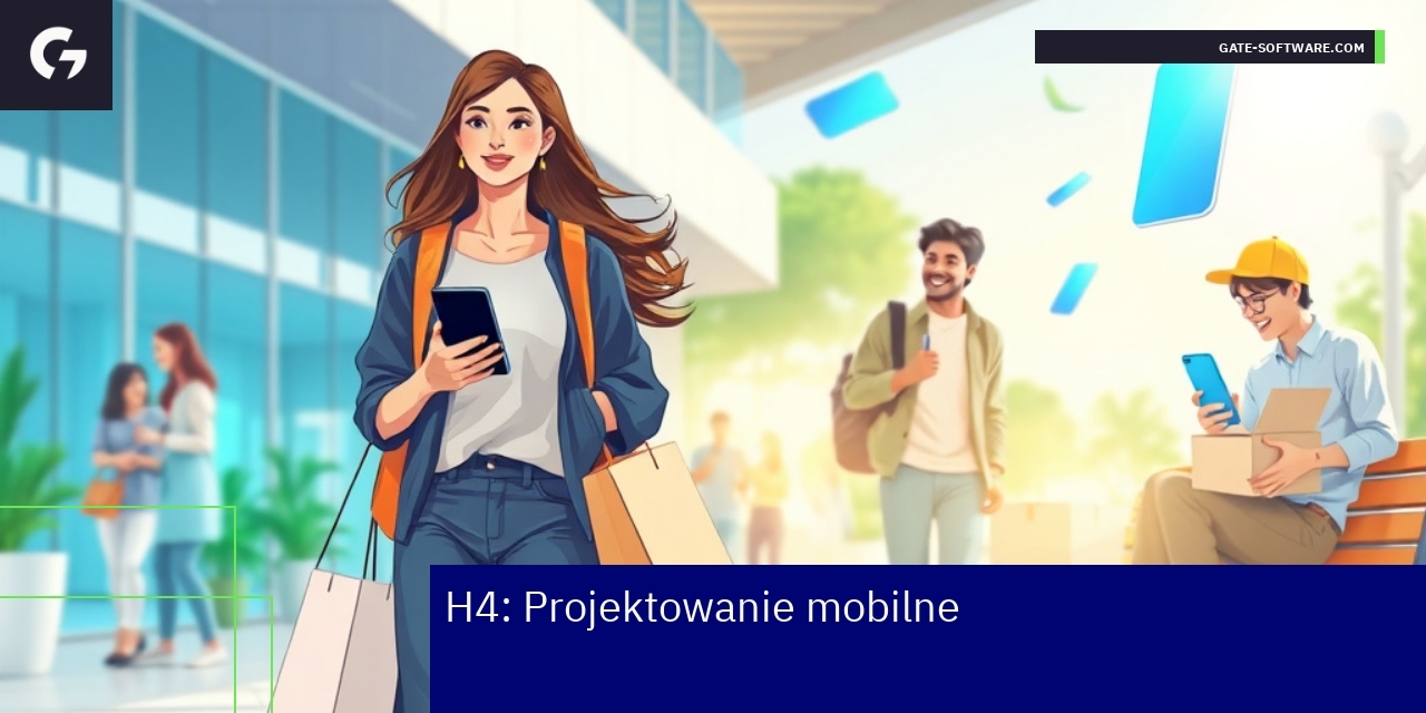 Schemat responsywnego projektowania aplikacji mobilnej
