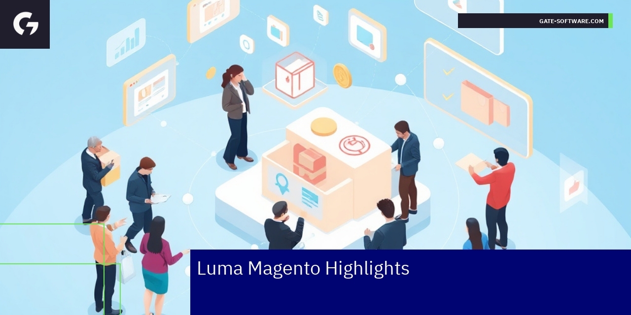 Graphical overview of Luma Magento theme features