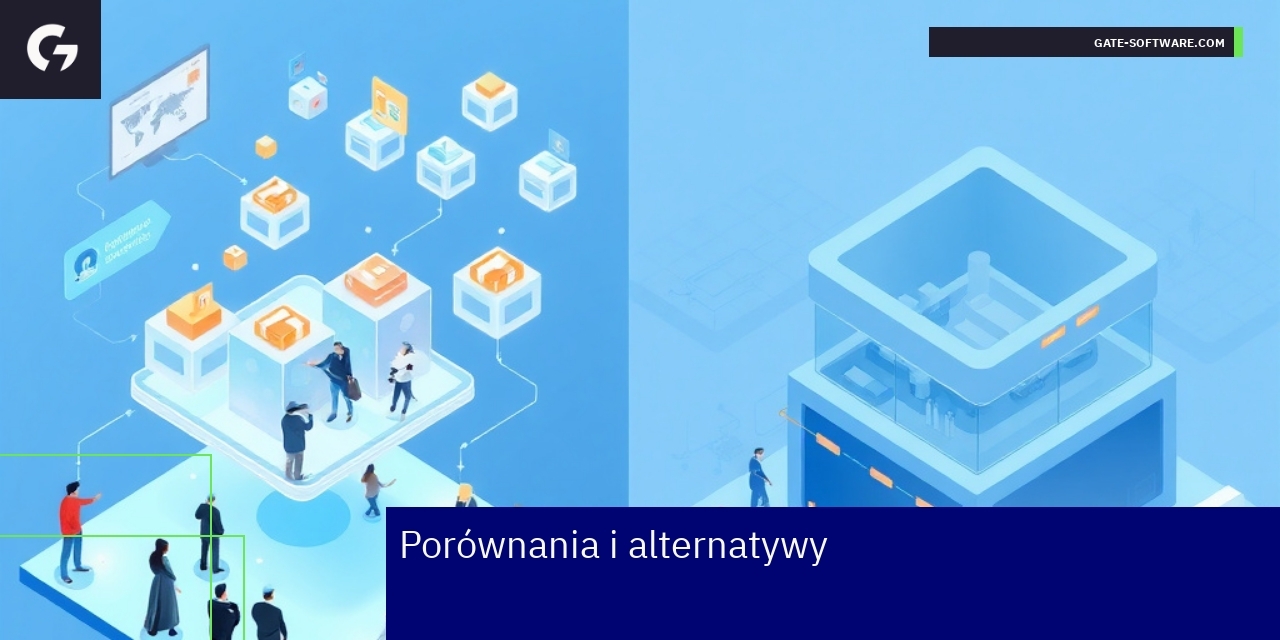 Schemat architektury headless i monolitycznej platformy