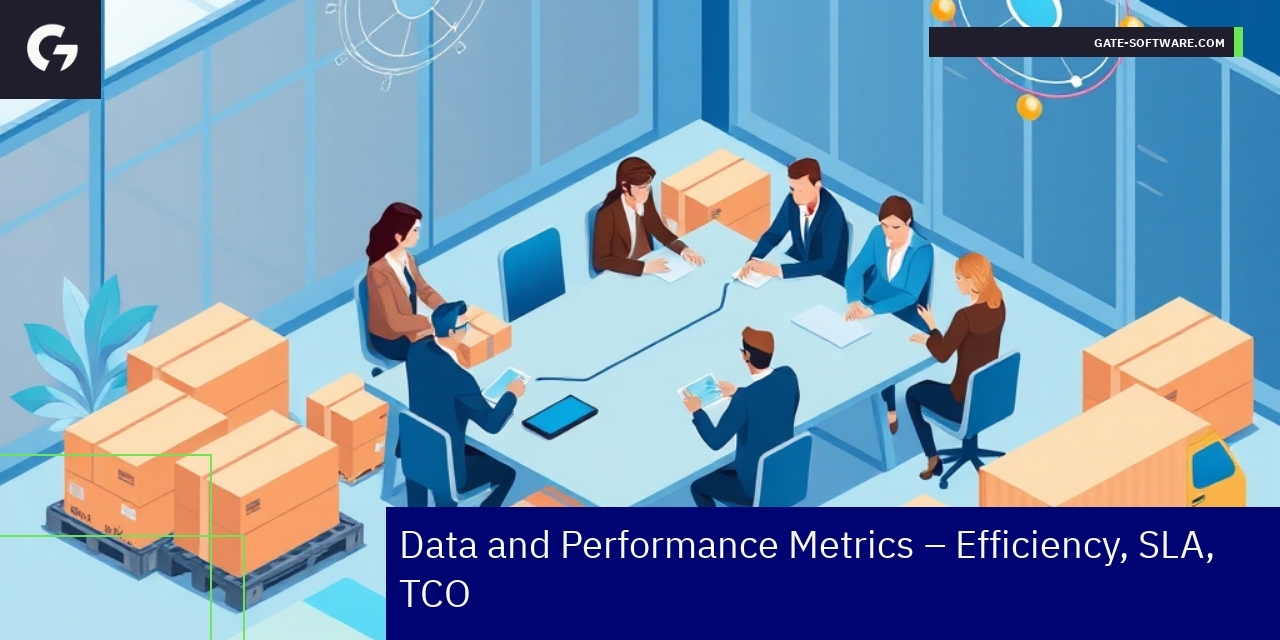 Graph showing Gate-Software B2B performance and cost metrics