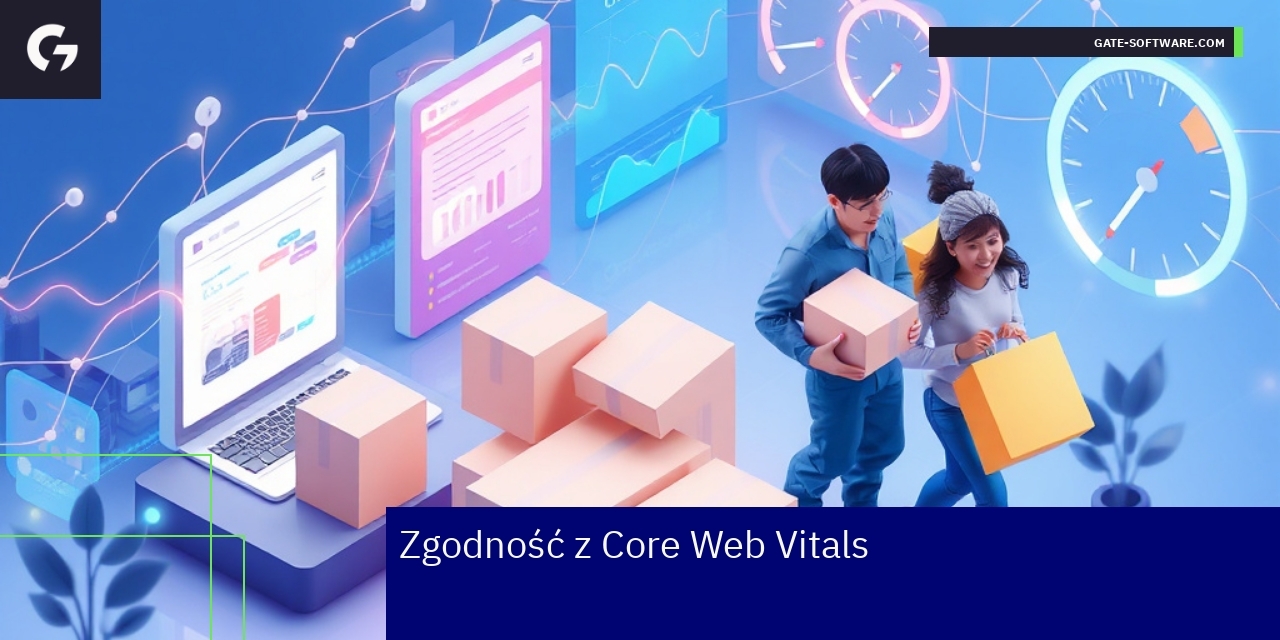 Optymalizacja wydajności sklepu Magento 2 Wykresy i ikony związane z szybkością strony i Core Web Vitals