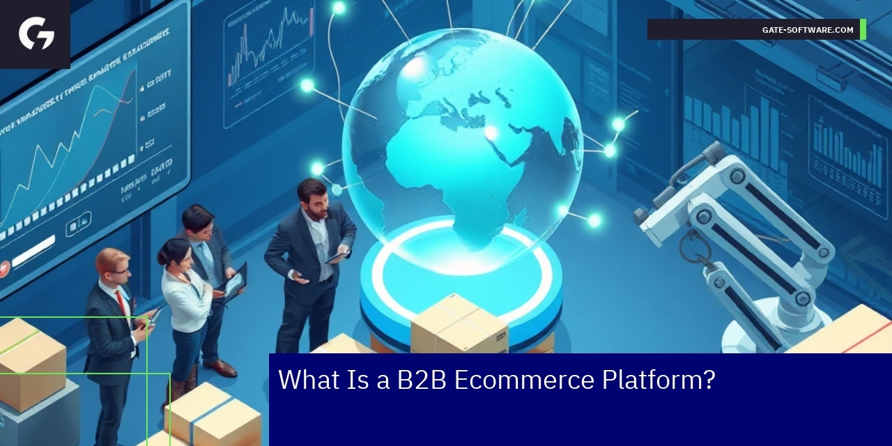 Diagram showing B2B ecommerce platform functions