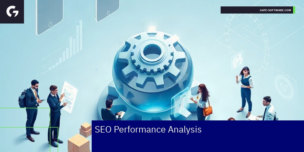 Graph showing SEO metrics and performance improvements