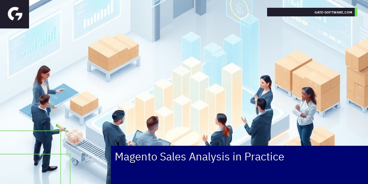 Business buyer analyzing sales on computer screen