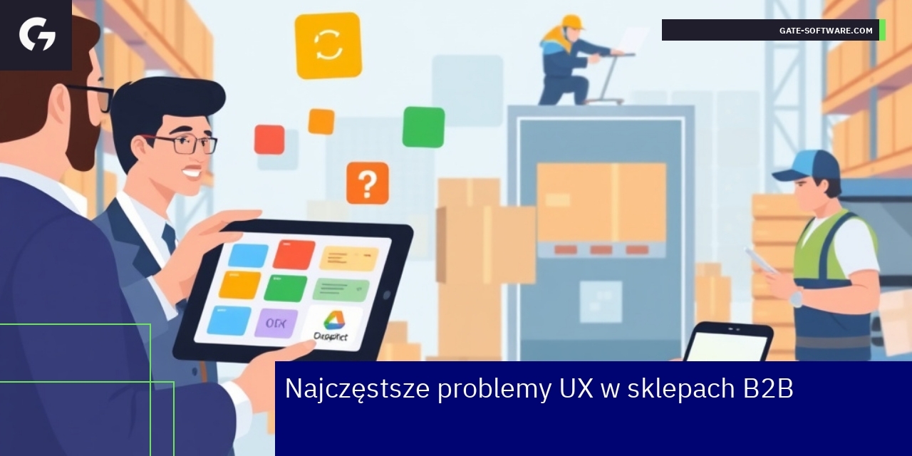 Najczęstsze problemy UX w sklepach B2B Schemat problemów UX w sklepach B2B na Magento 2