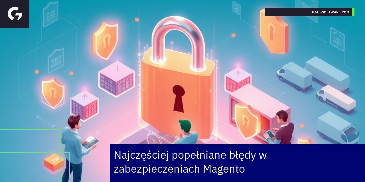 Schemat ilustrujący błędy bezpieczeństwa Magento