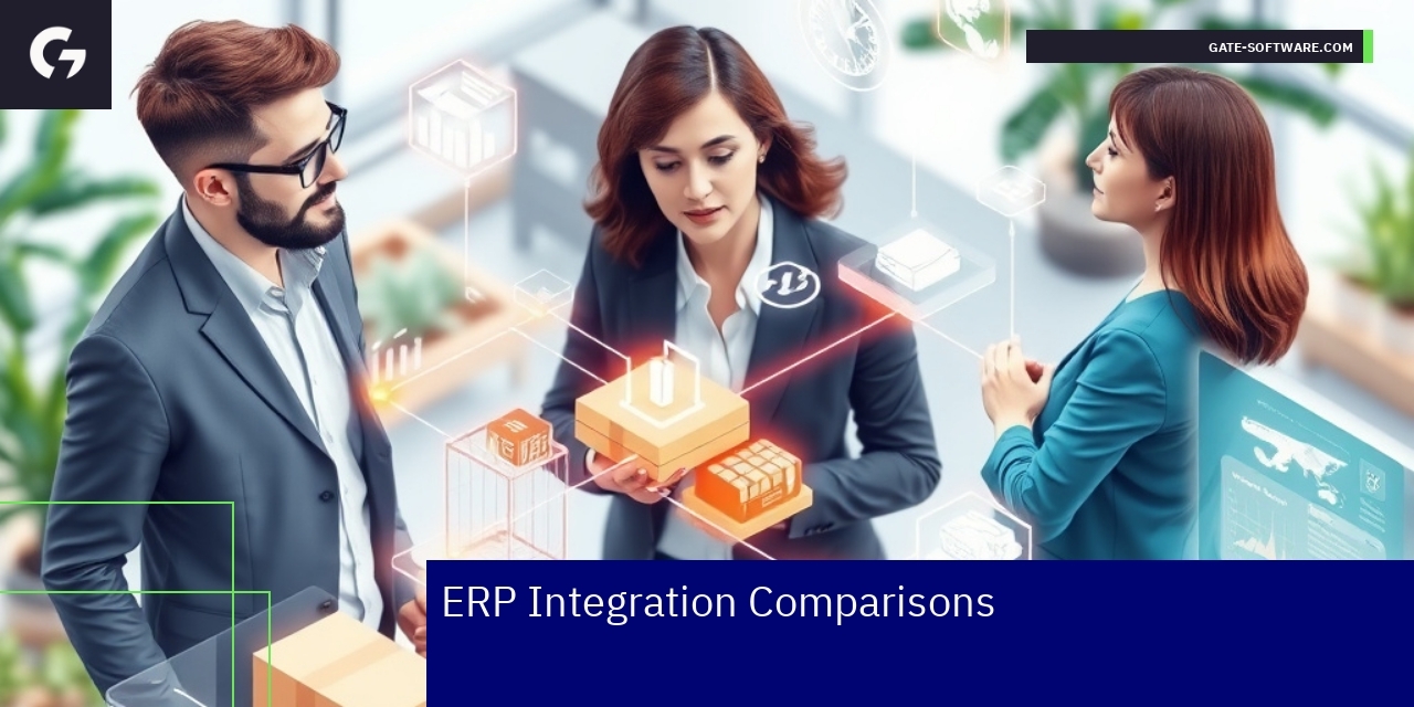 Diagram showing ERP system integration in B2B environment
