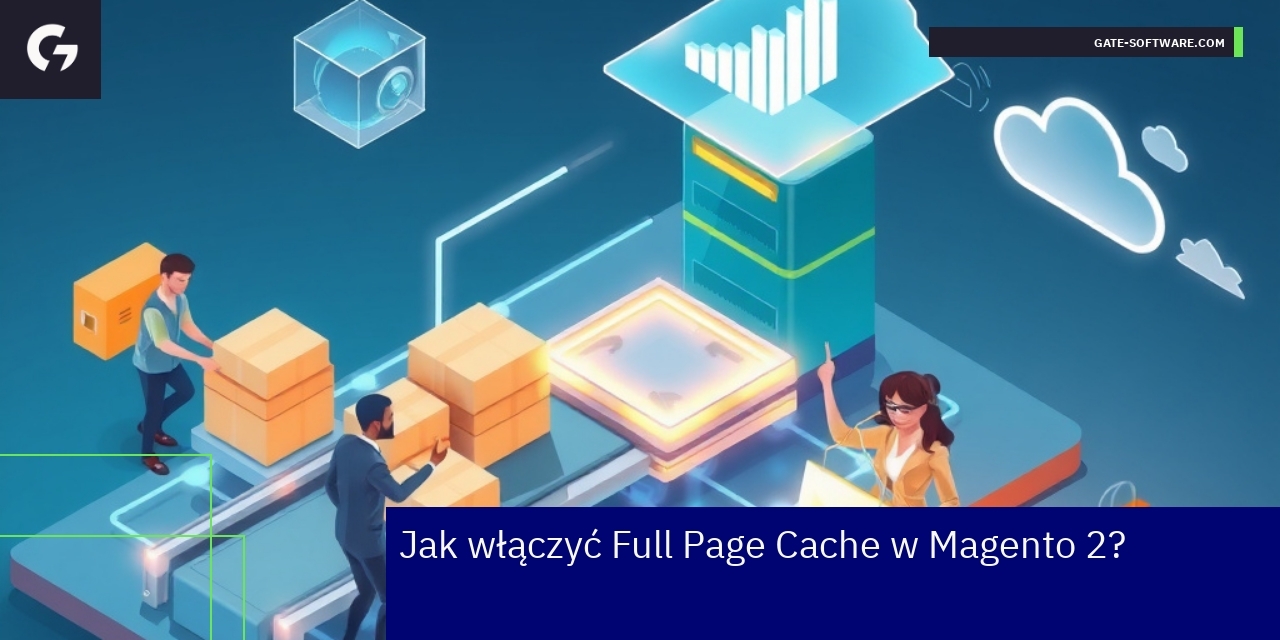 Panel Magento z ustawieniami cache i wykresy wydajności