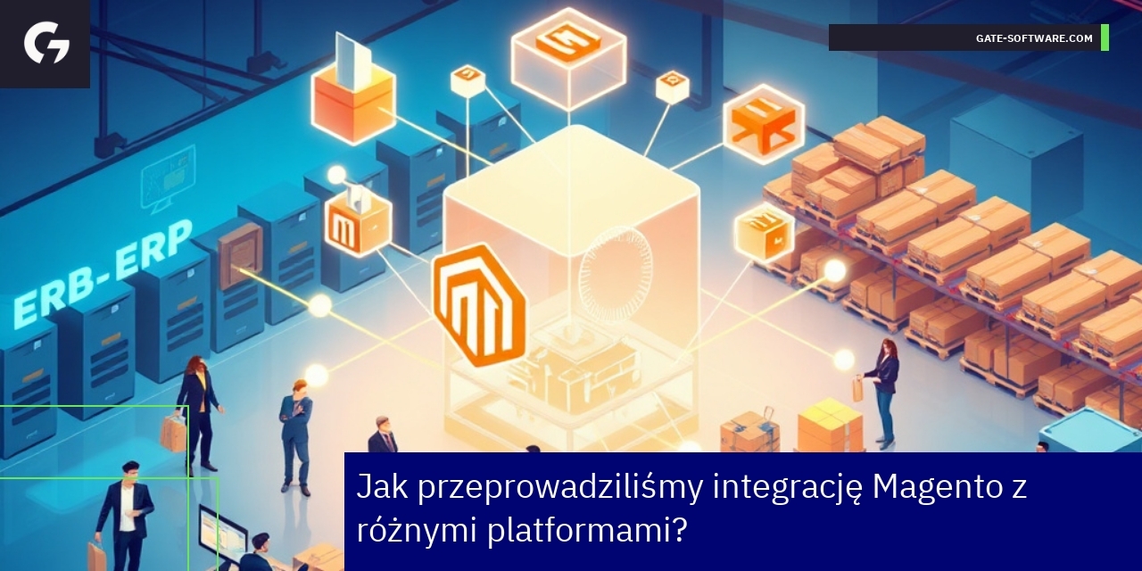 Schemat integracji systemów ERP z Magento i platformami ecommerce