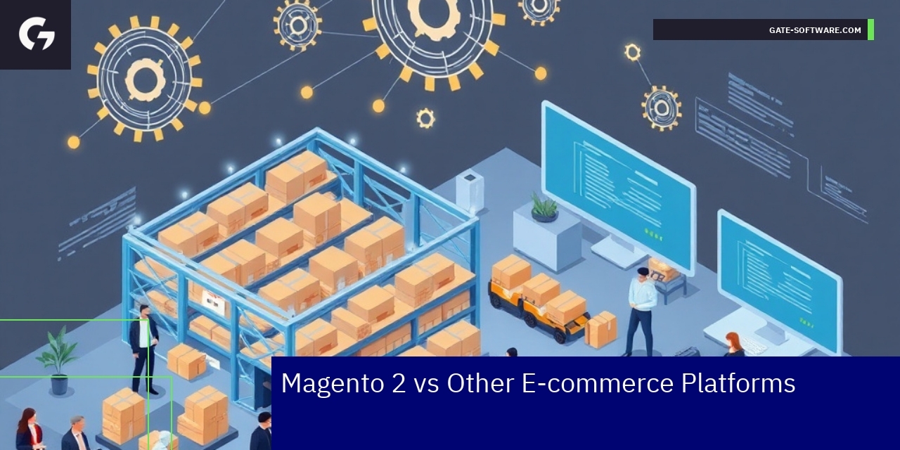 Diagram showing Magento 2 B2B features and benefits