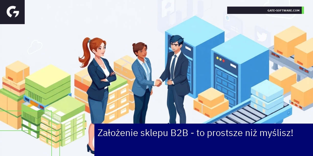Schemat systemu B2B i zarządzania produktem online
