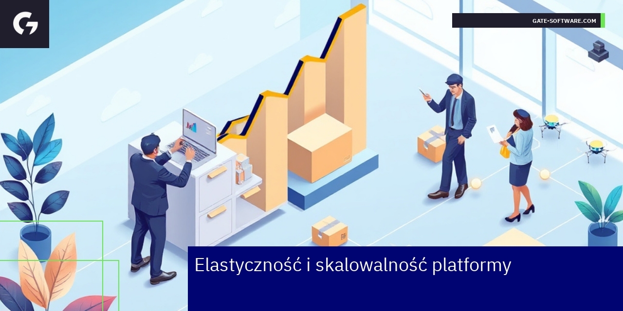 Schemat elastycznej i skalowalnej platformy e-commerce
