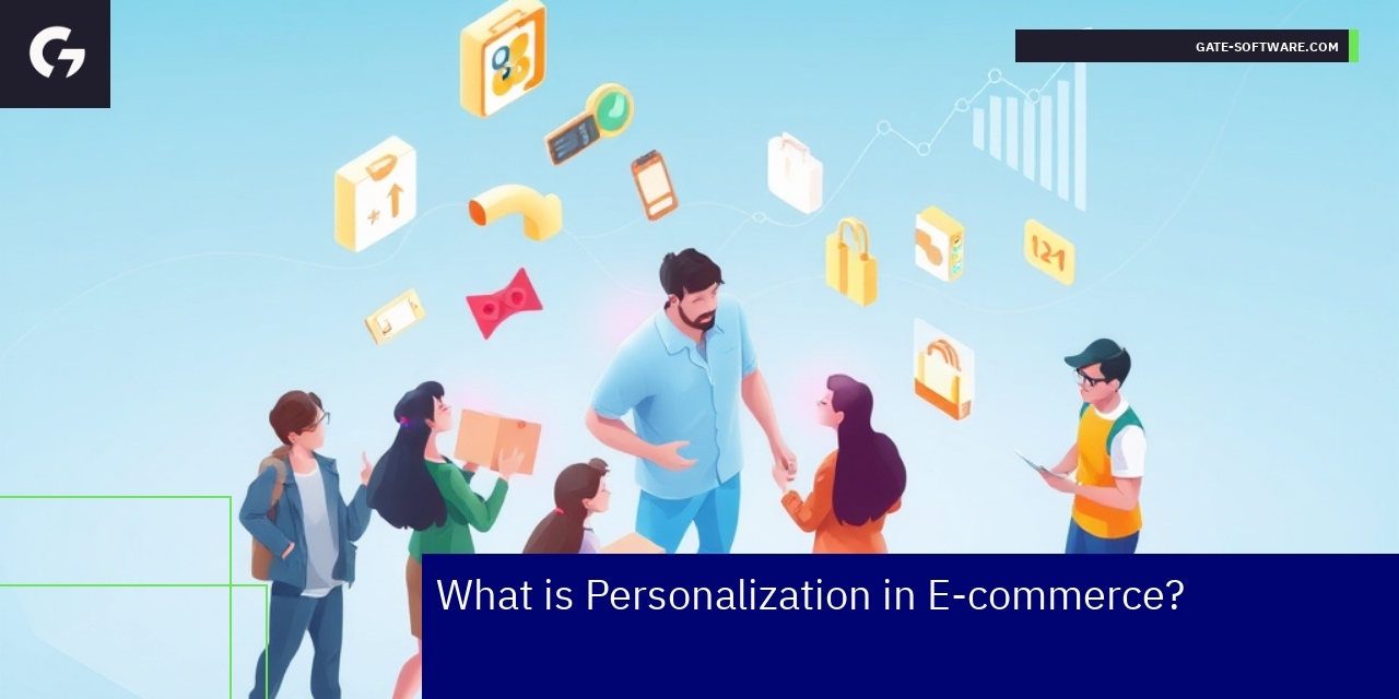 Graph showing e-commerce personalization process and impact