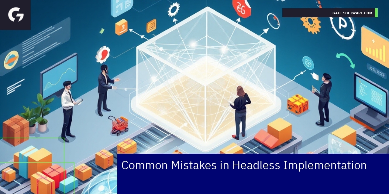 Diagram highlighting key errors in headless Magento projects