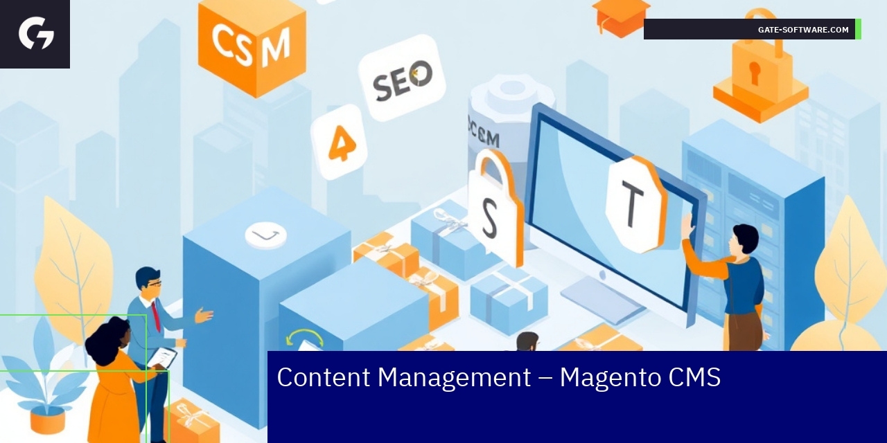 Magento CMS Features and Maintenance Overview Magento CMS dashboard with content and blog features