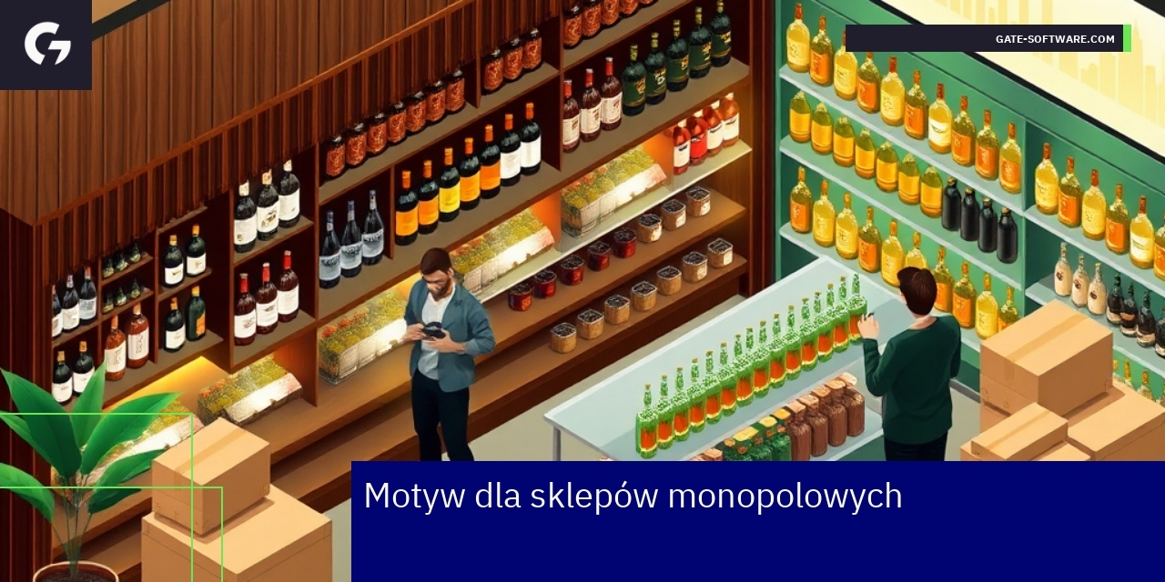Wizualizacja estetyki i funkcjonalności sklepu monopolowego