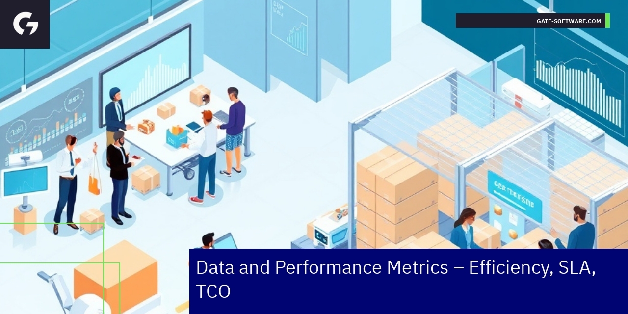 Graph showing Magento project data and efficiency metrics