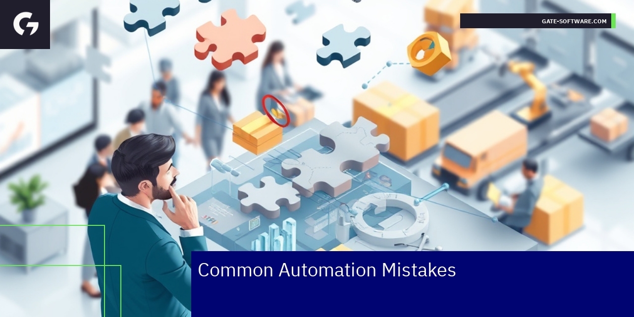 Common Automation Mistakes in B2B Environments Illustration of automation challenges and solutions
