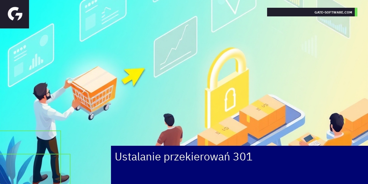 Schemat przekierowania 301 na stronie internetowej