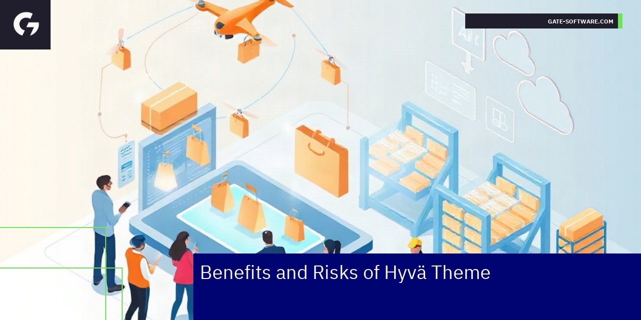 Graphical overview of Hyvä theme benefits and risks