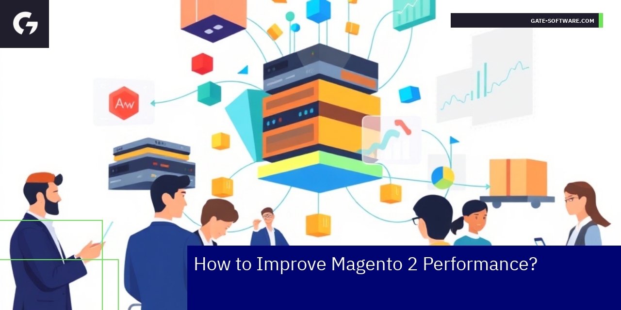 Magento 2 Performance Optimization Strategies Diagram showing Magento 2 performance improvement methods