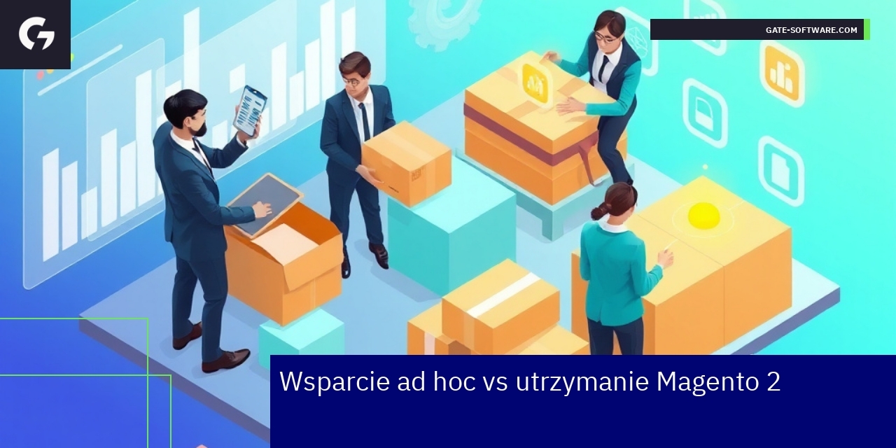 Zespół specjalistów pracujących nad sklepem Magento