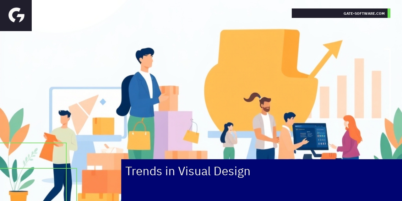 Hyva Visual Design Trends and Insights Modern minimalist web design with vibrant fonts