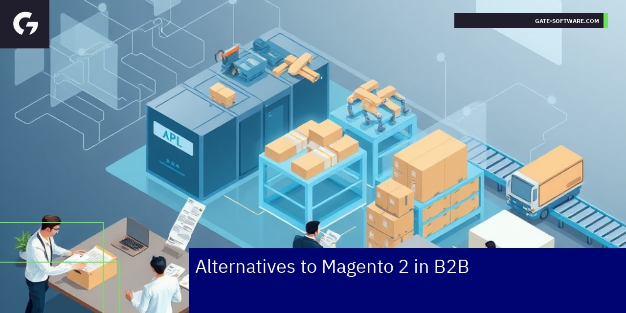 Dashboard screen comparing B2B e-commerce platforms