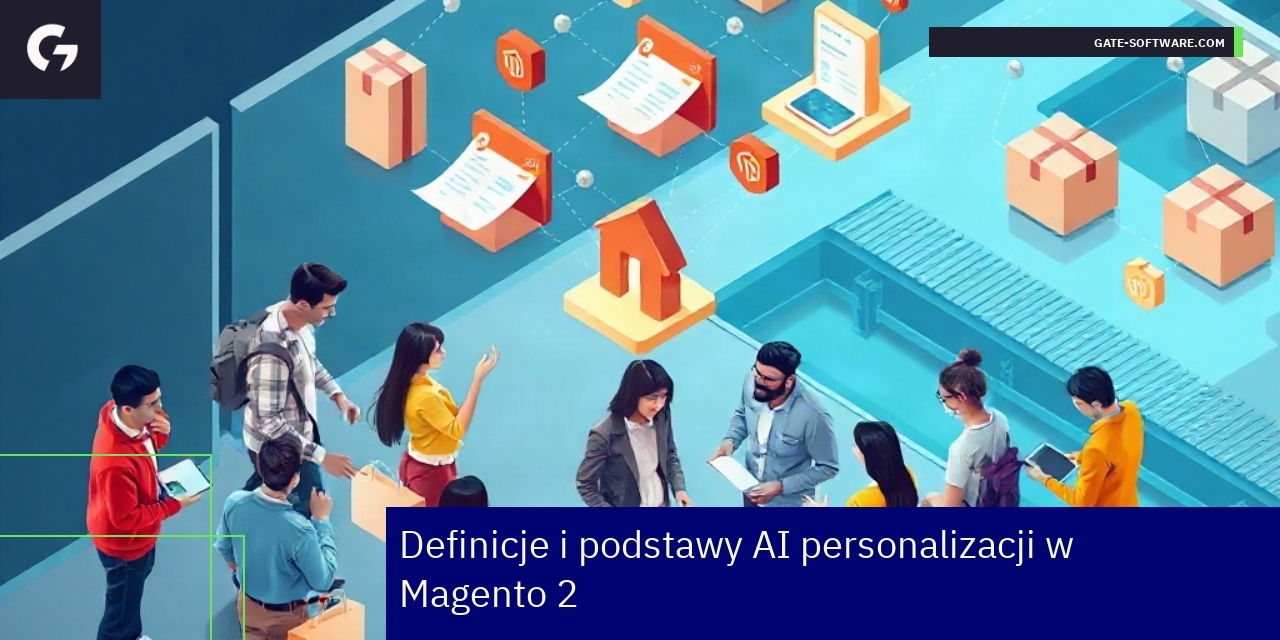 AI personalizacja w Magento 2 kluczowe informacje Grafika przedstawiająca AI personalizację w sklepie Magento