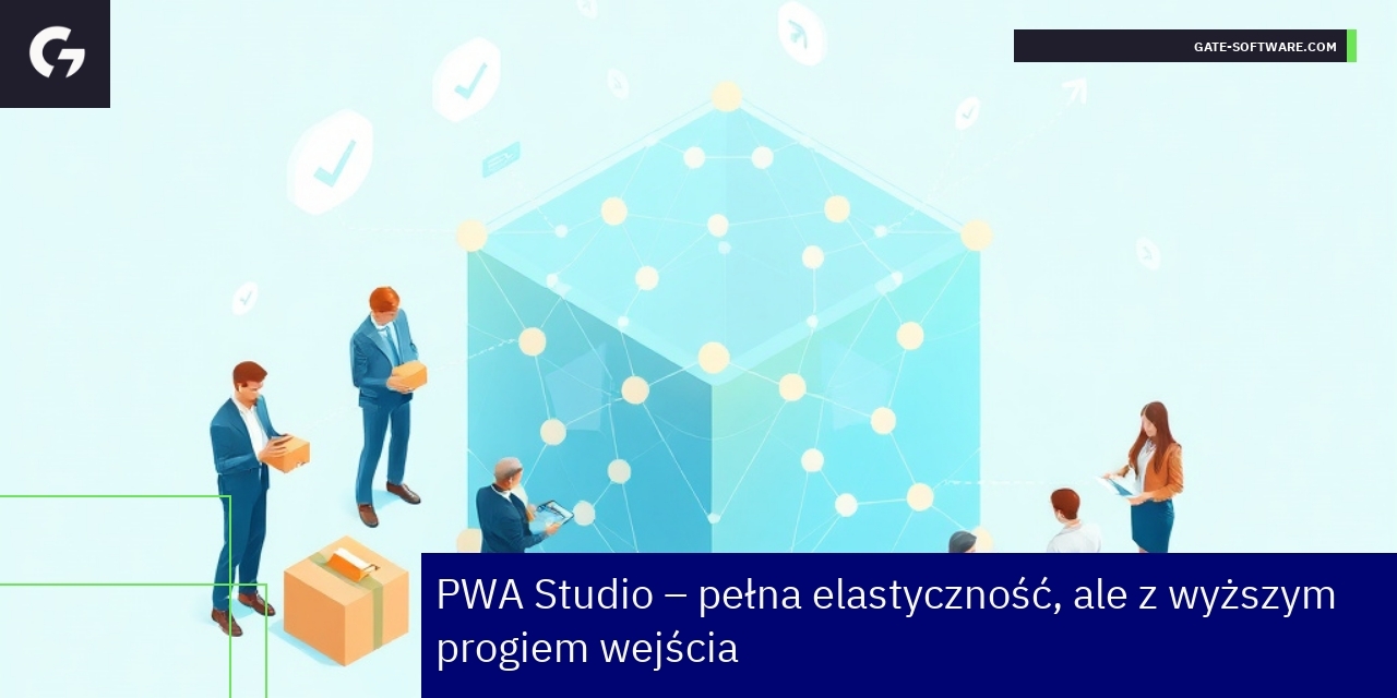 Schemat pokazujący zalety i wady PWA Studio