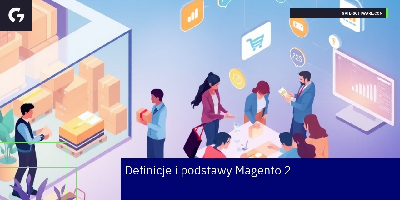 Schemat platformy Magento 2 i Hyva w e-commerce
