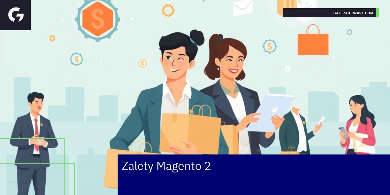 Schemat zalet Magento 2 dla e-commerce
