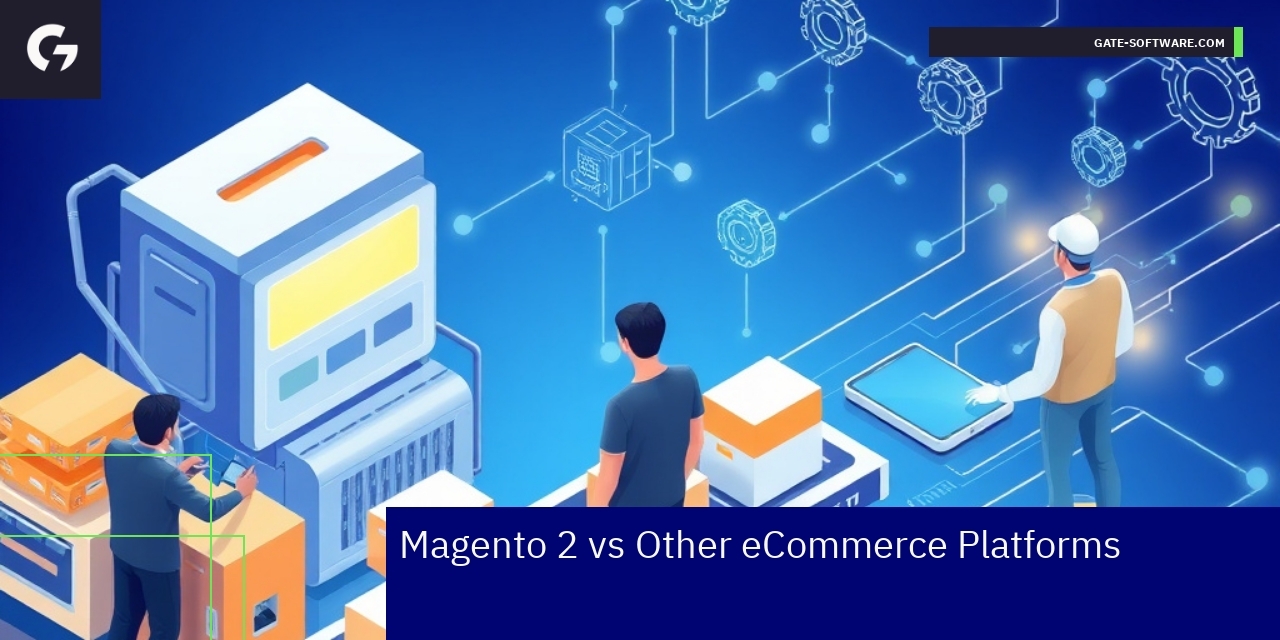 Magento 2 eCommerce platform schematic overview