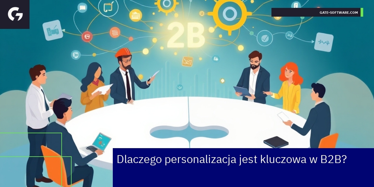 Grafika ilustrująca personalizację w relacjach B2B