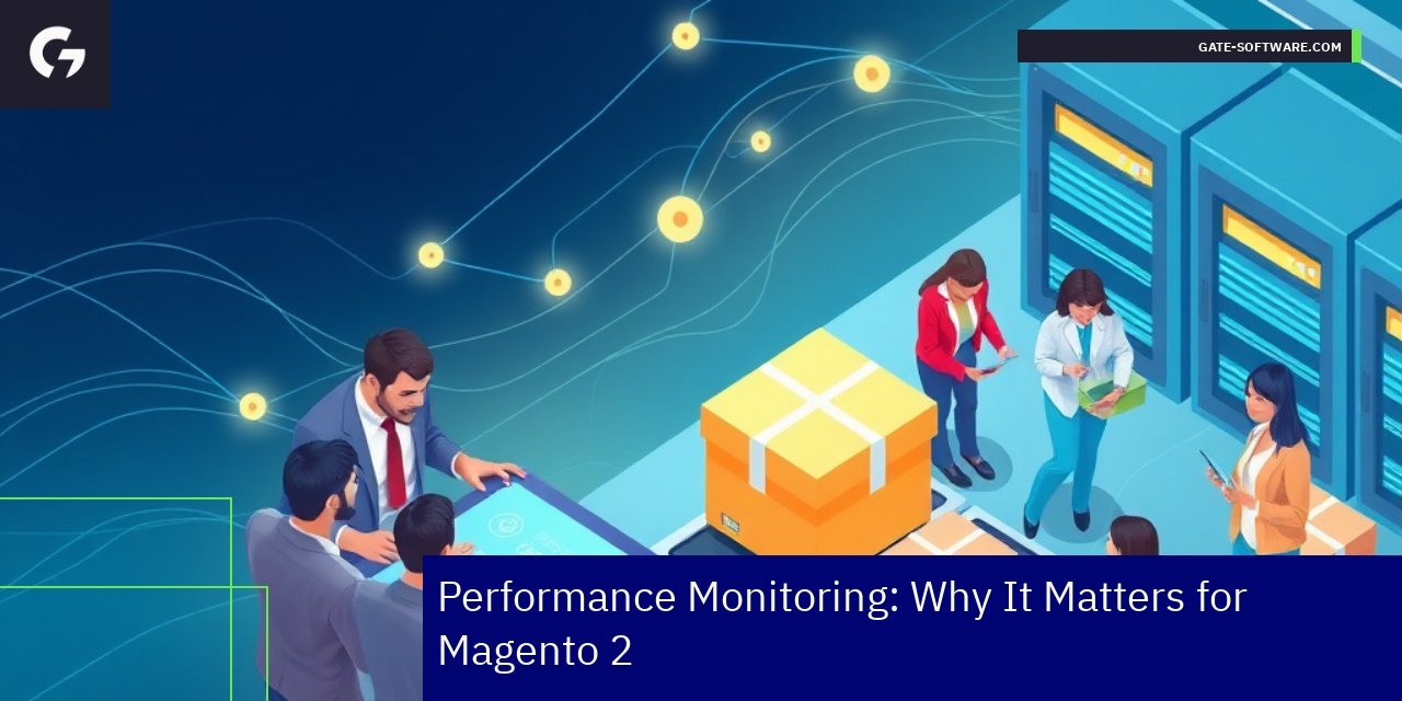 Dashboard showing Magento 2 performance metrics