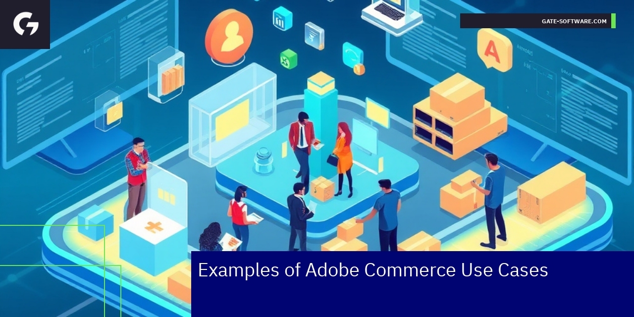 Graphical illustration of Adobe Commerce features and use cases