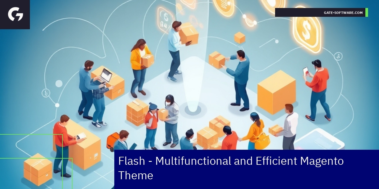 Magento Flash theme mobile and desktop preview