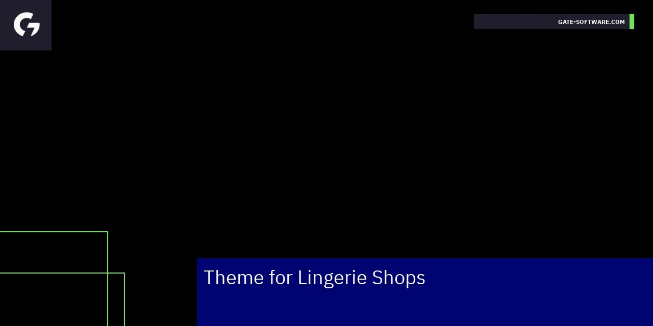 Elegant lingerie store with social media and displays
