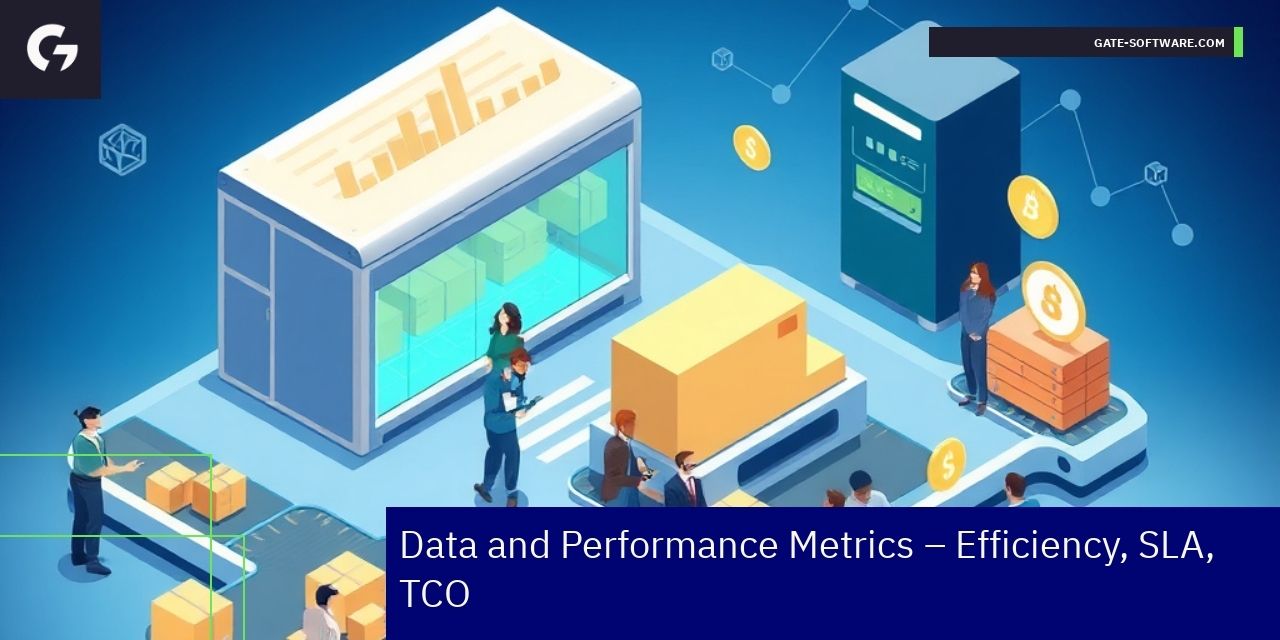 Chart showing B2B service efficiency and metrics