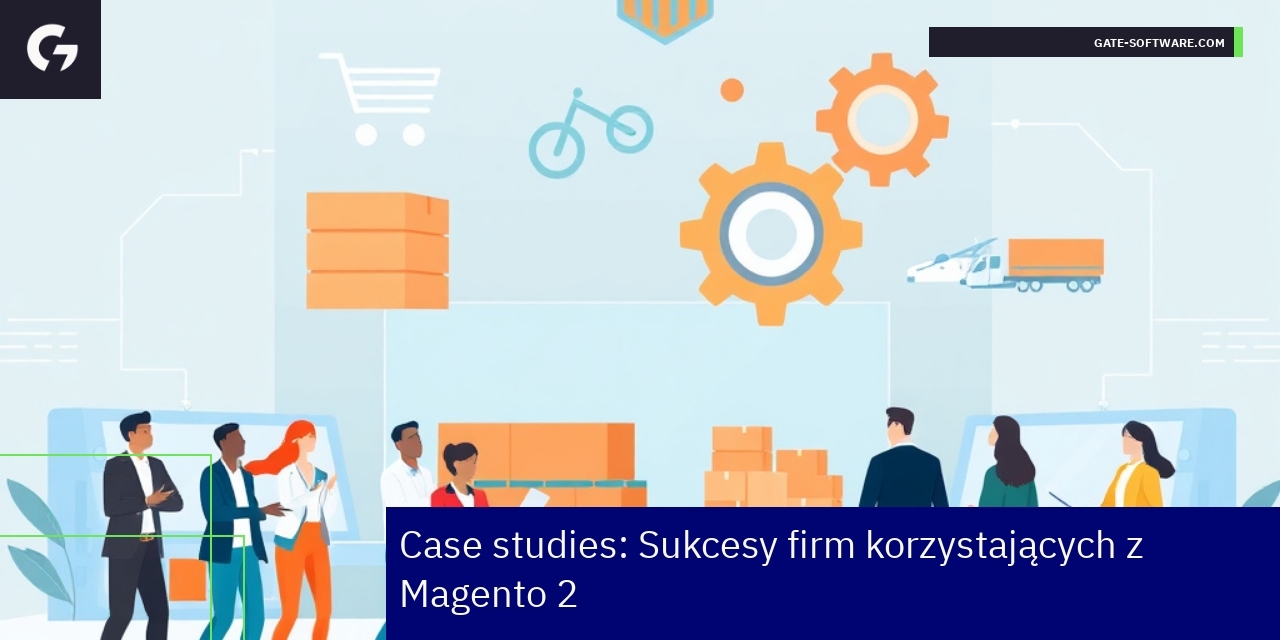Grafika przedstawiająca rozwój biznesu w Magento 2
