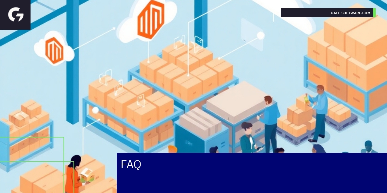 Diagram illustrating ERP and Magento B2B integration